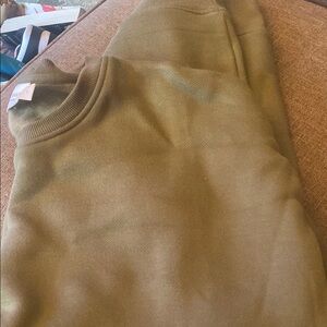 Cozy Earth super long sweatshirt - Olive Large